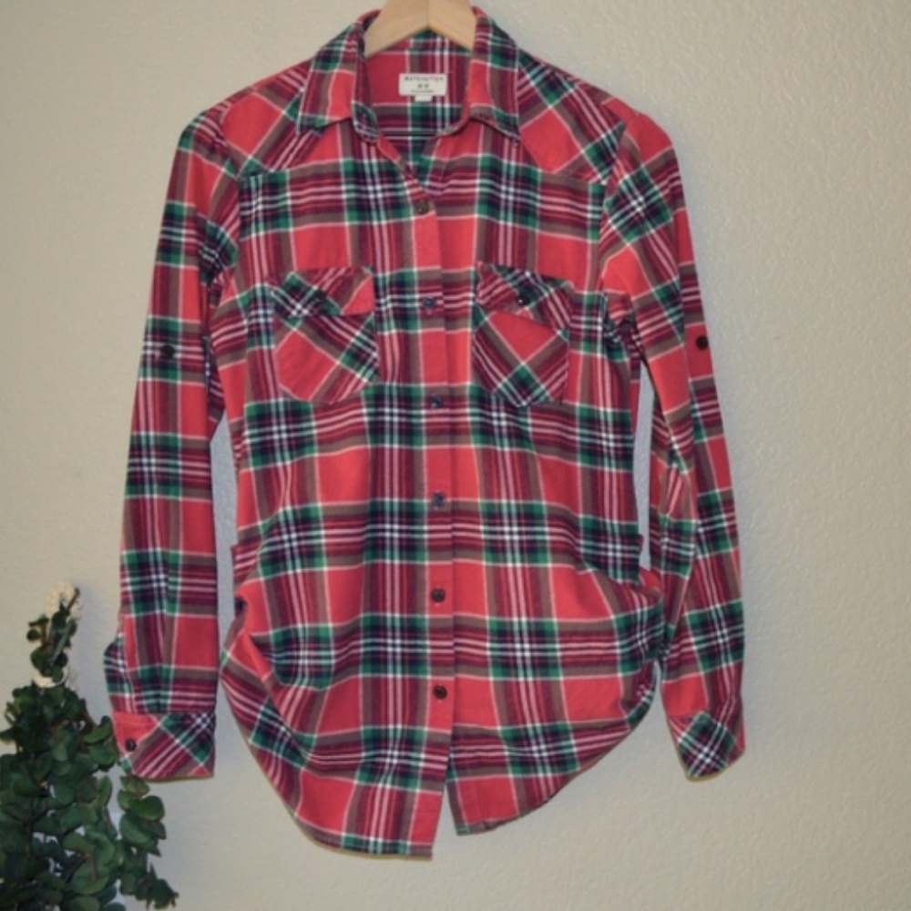 Matchstick Argus Pink Flannel Button Up Shirt Sz S